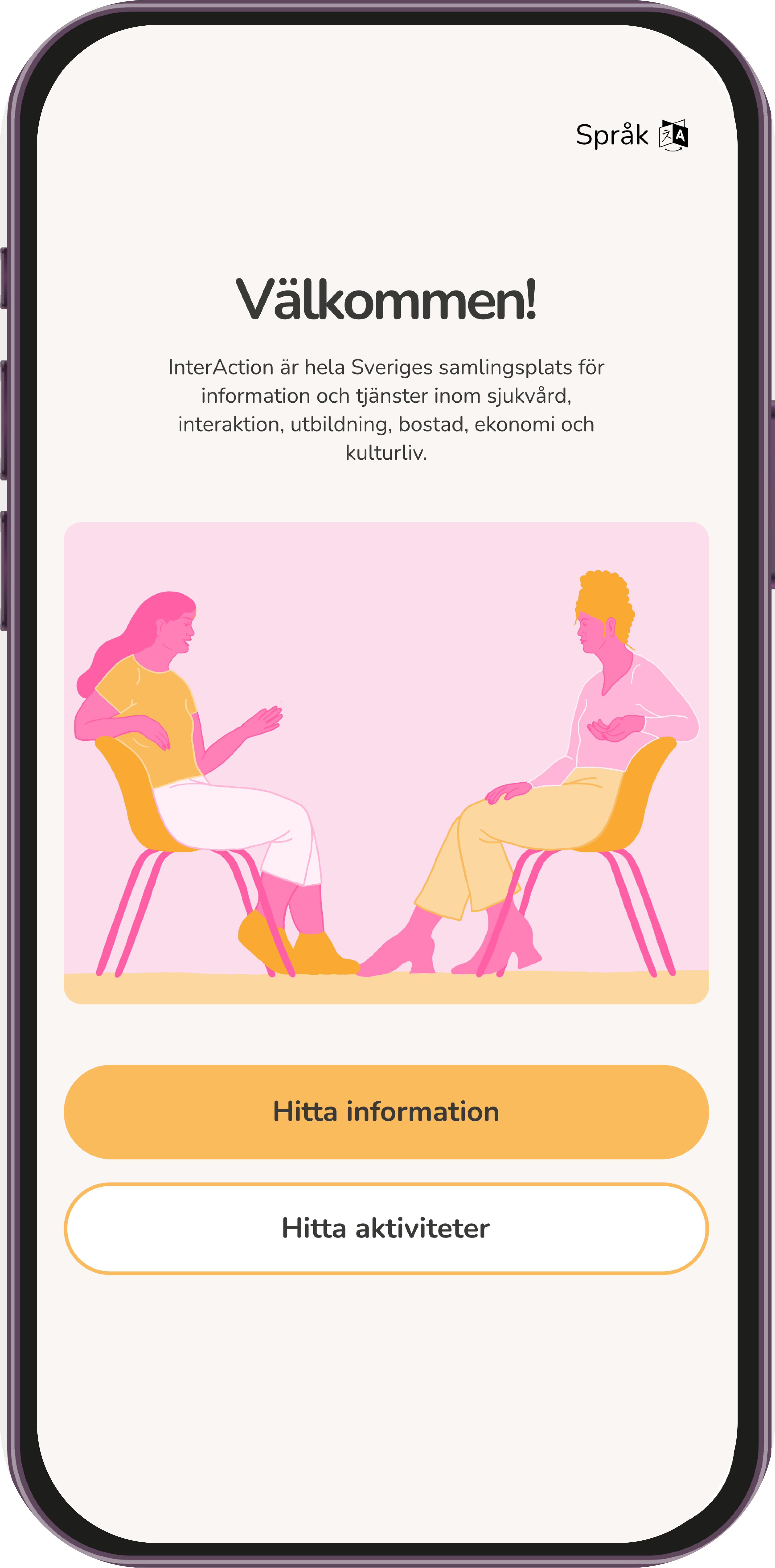 InterAction project - UX/UI design case study