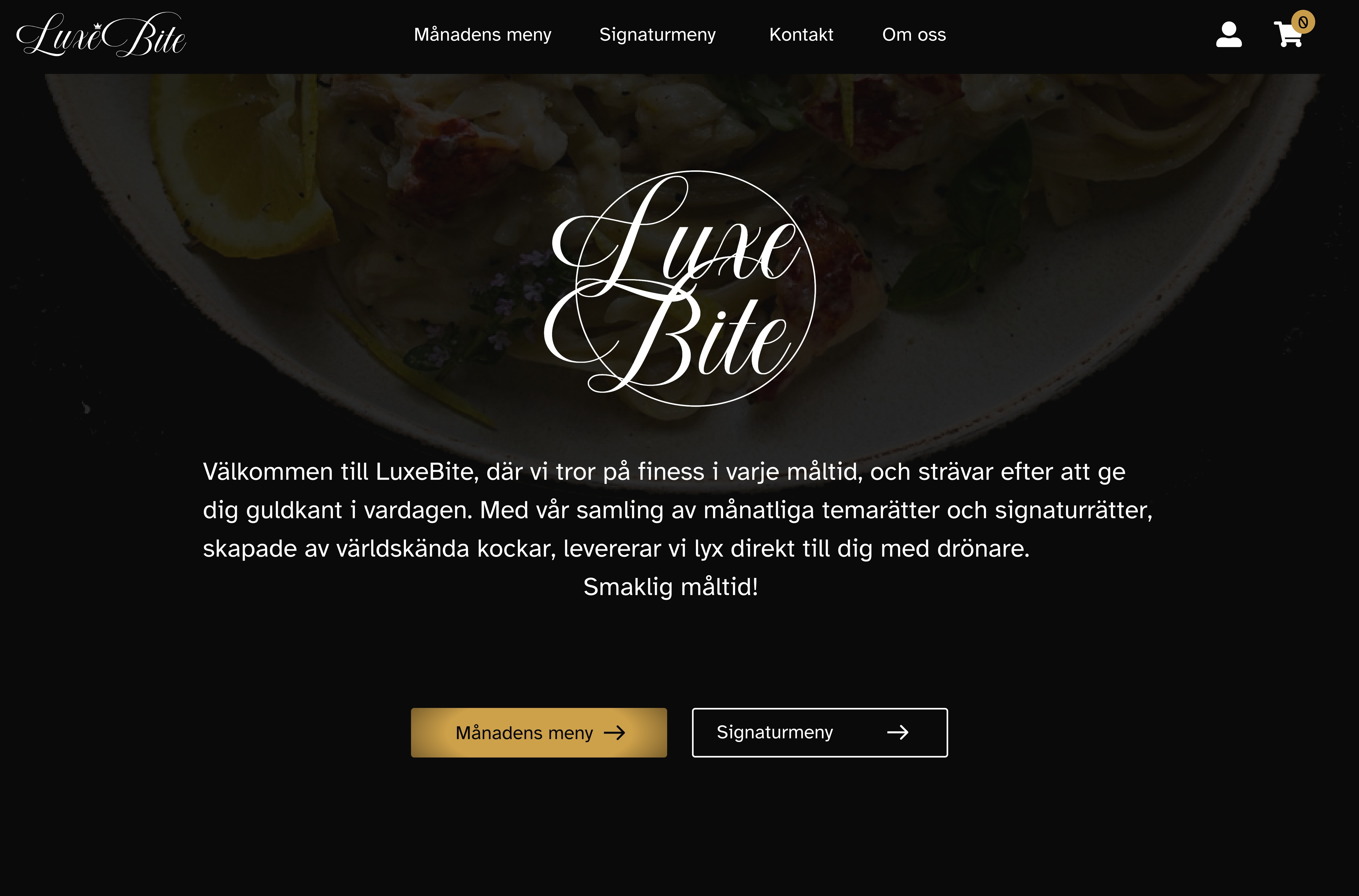 LuxeBite project - UX/UI design case study