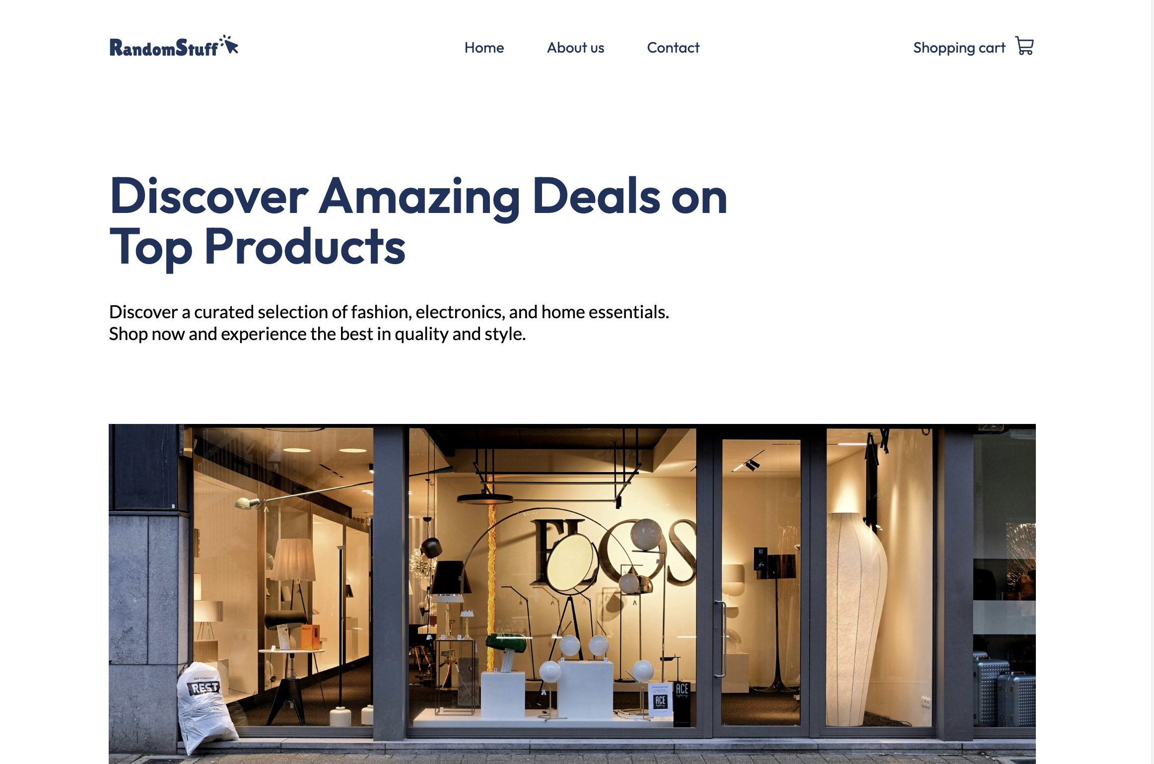 RandomStuff project - UX/UI design case study